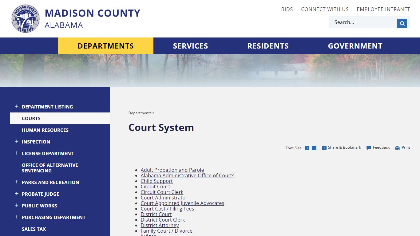 Court System - Madison County, AL